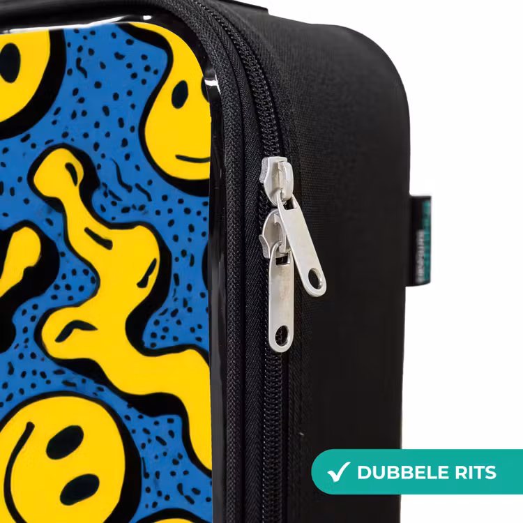 Kinderkoffers met naam - Smiley - Blauw - Geel — 6