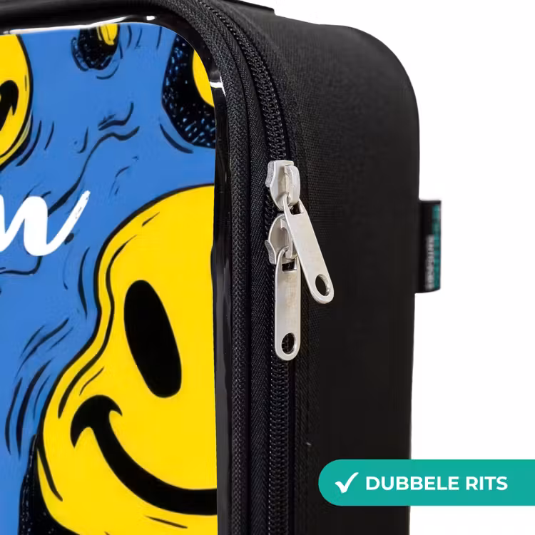Kinderkoffers met naam - Smiley - Blauw - Geel — 6