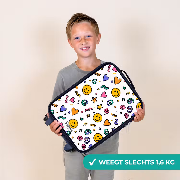 Kinderkoffers met naam - Smiley - Hartje - Ster — 3