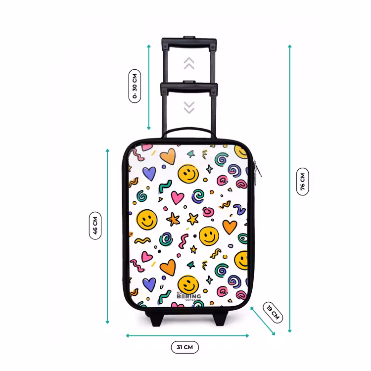 Kinderkoffers met naam - Smiley - Hartje - Ster — 7