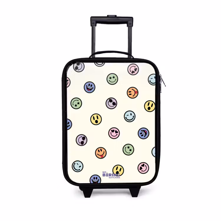 Kinderkoffers met naam - Speelse smiley-mix — 1