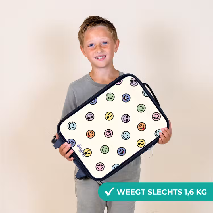 Kinderkoffers met naam - Speelse smiley-mix — 3