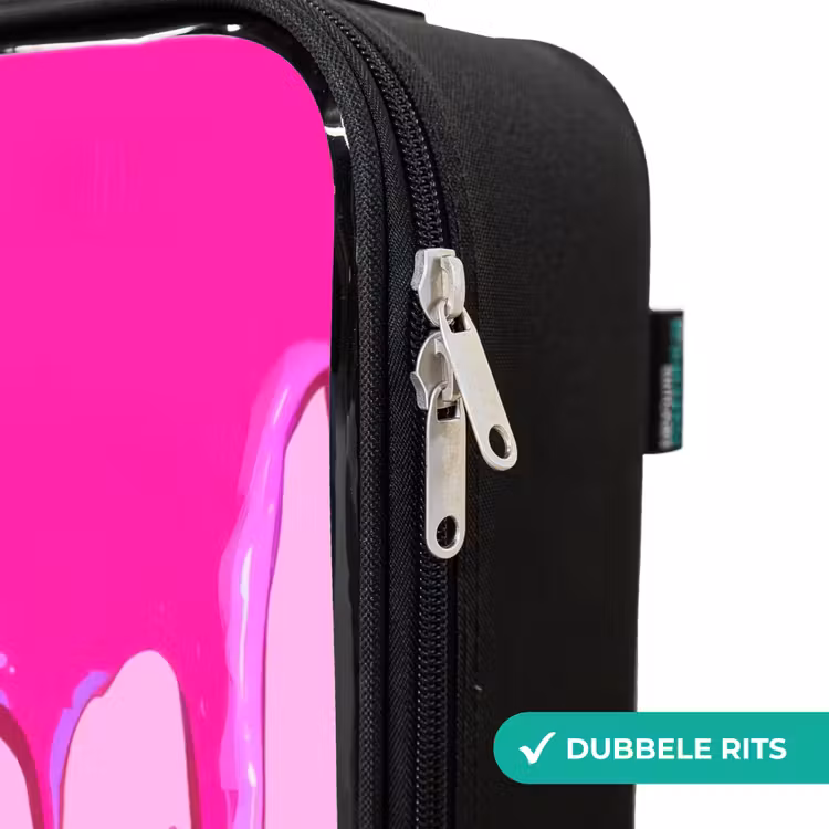 Kinderkoffers met naam - Verf - Smiley - Roze — 6