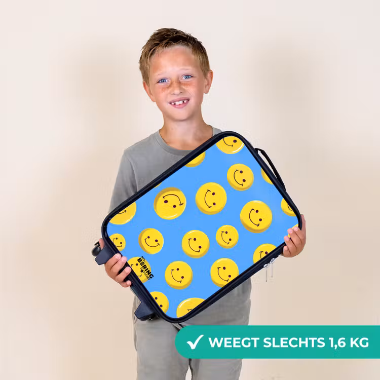 Kinderkoffers met naam - Vrolijke smileyregen — 3