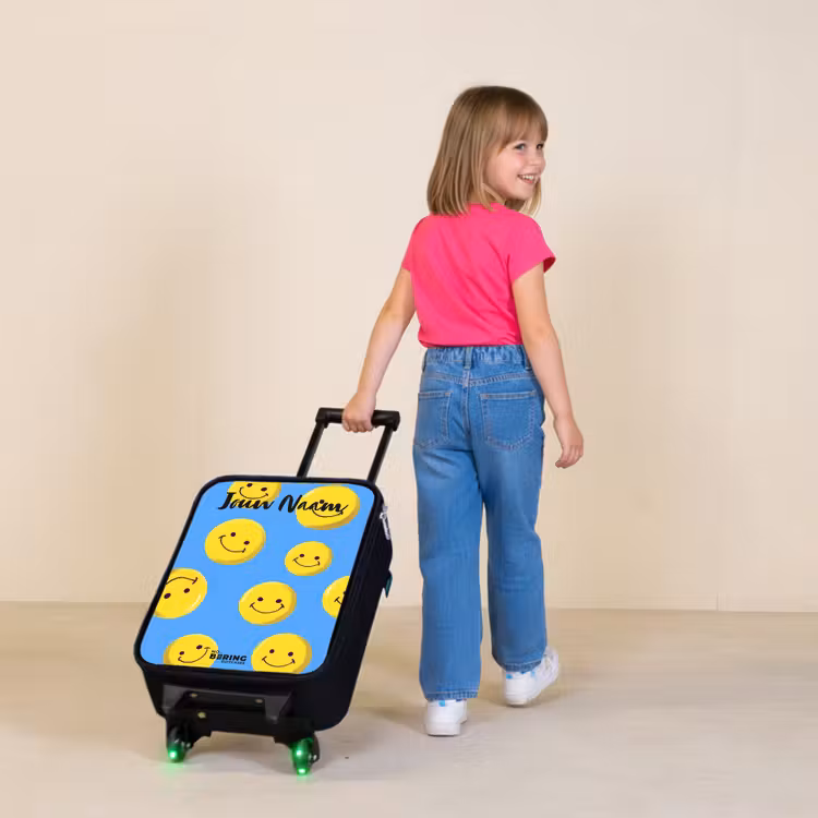 Kinderkoffers met naam - Vrolijke smileyregen — 2