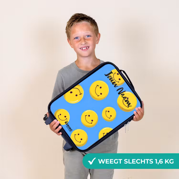 Kinderkoffers met naam - Vrolijke smileyregen — 3