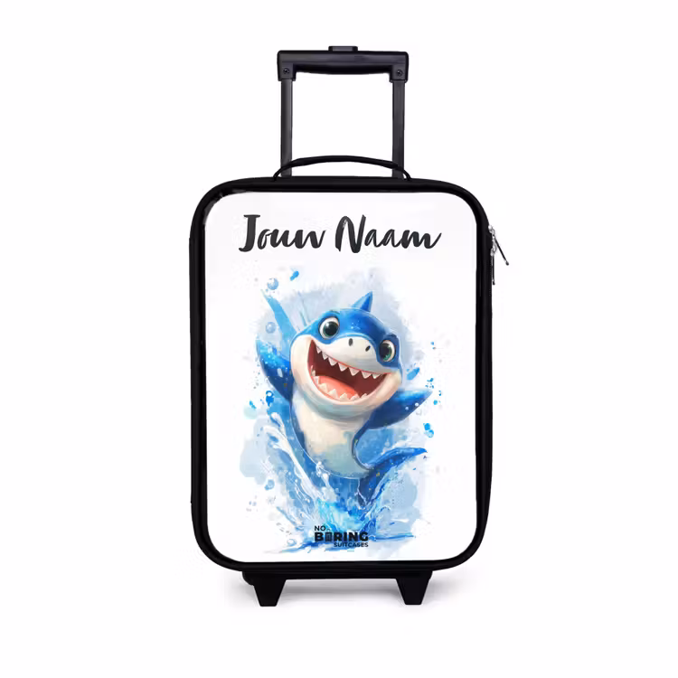 Kinderkoffers met naam - Haai - Tanden - Water — 1