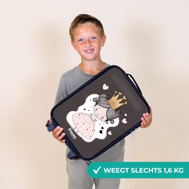 Kinderkoffer - Kleine prinses op zwarte achtergrond — 3