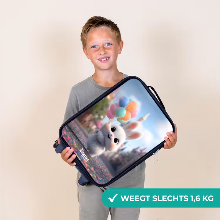 Kinderkoffers met naam - Konijn - Ballonnen — 3