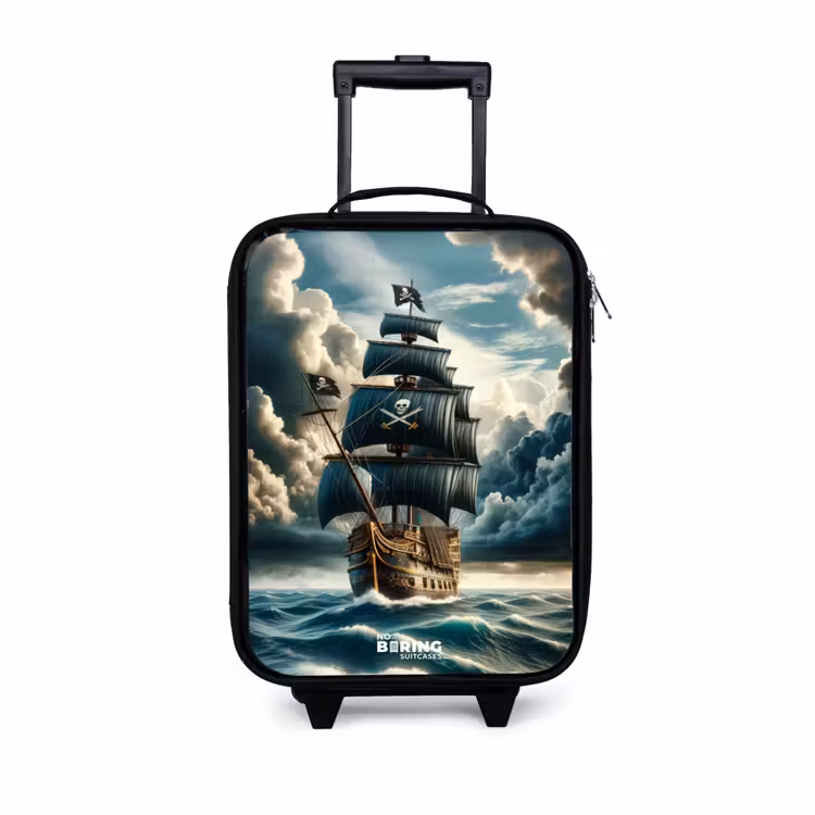 Kinderkoffer - Piratenschip op een woeste zee — 1