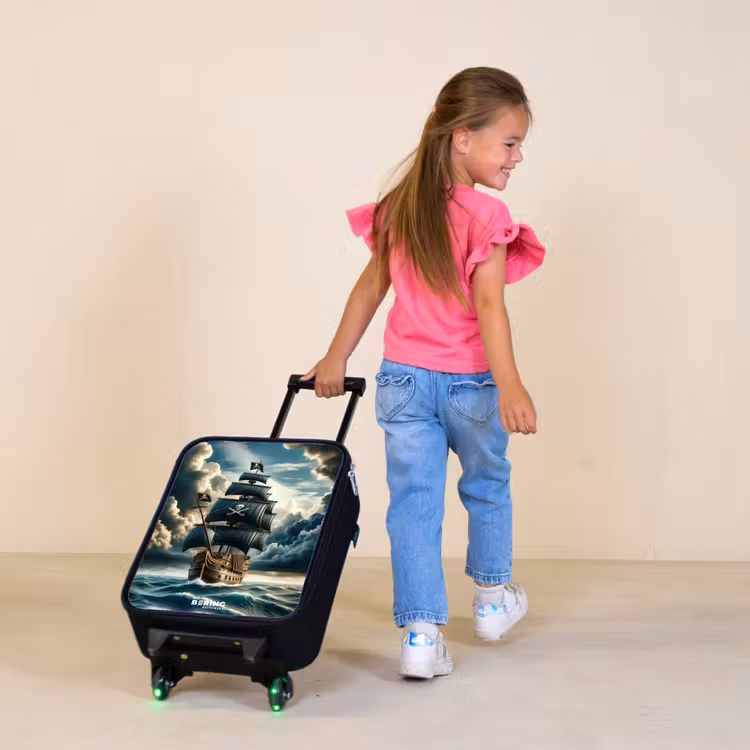 Kinderkoffer - Piratenschip op een woeste zee — 2
