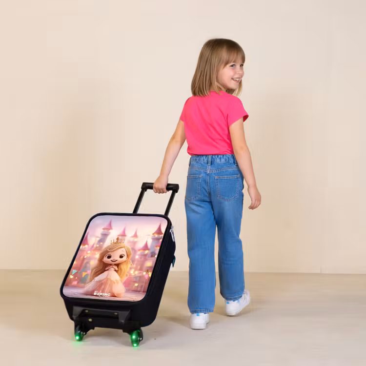 Kinderkoffers met naam - Prinses - Roze - Kasteel — 2
