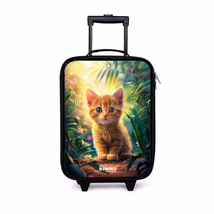 Kinderkoffer - Rode kitte in de groene natuur — 1
