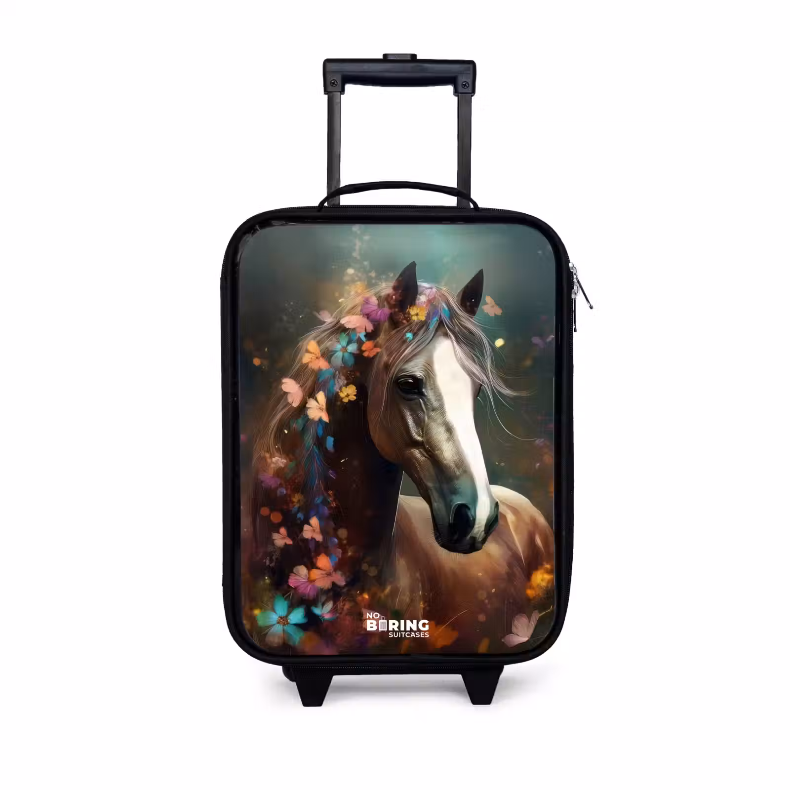 Kinderkoffer - Lichtbruin paard tussen de bloemen — 1