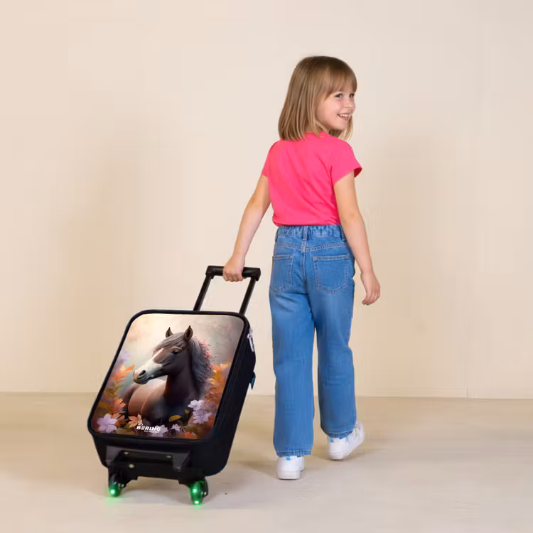 Kinderkoffer - Bruin paard in de herfst — 2