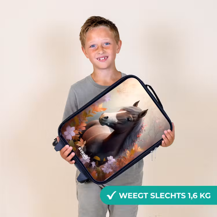 Kinderkoffer - Bruin paard in de herfst — 3