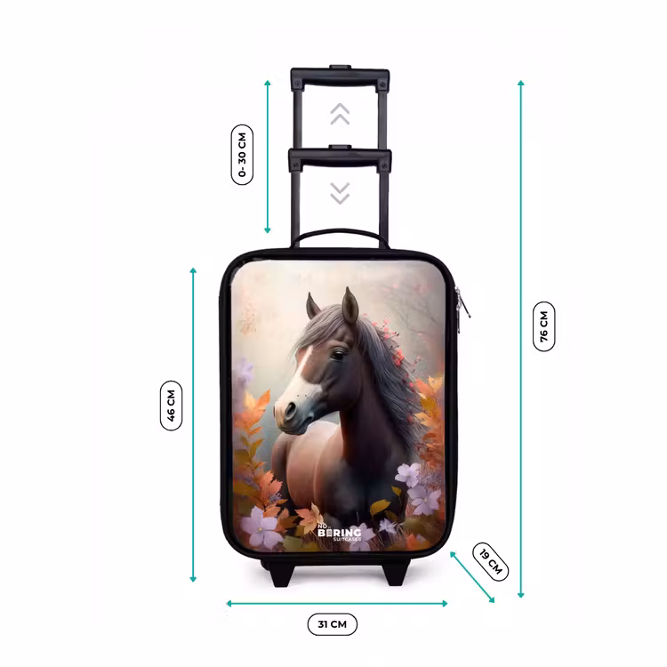 Kinderkoffer - Bruin paard in de herfst — 7