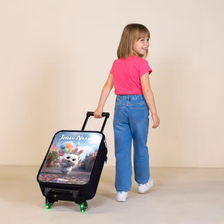 Kinderkoffers met naam - konijn - Ballonnen — 2
