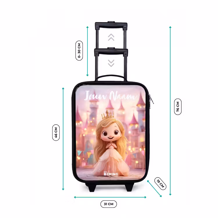 Kinderkoffers met naam - Prinses - Roze - Kasteel — 7