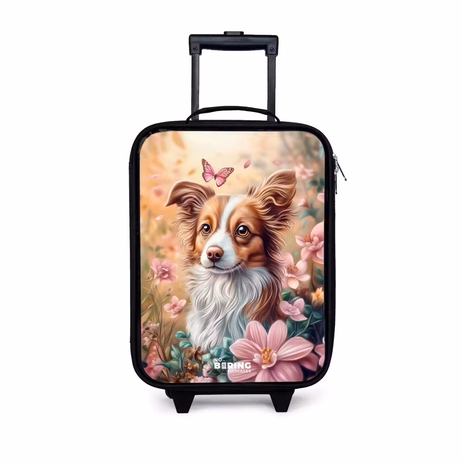 Kinderkoffer - Hond in bloemenveld met vlinders — 1