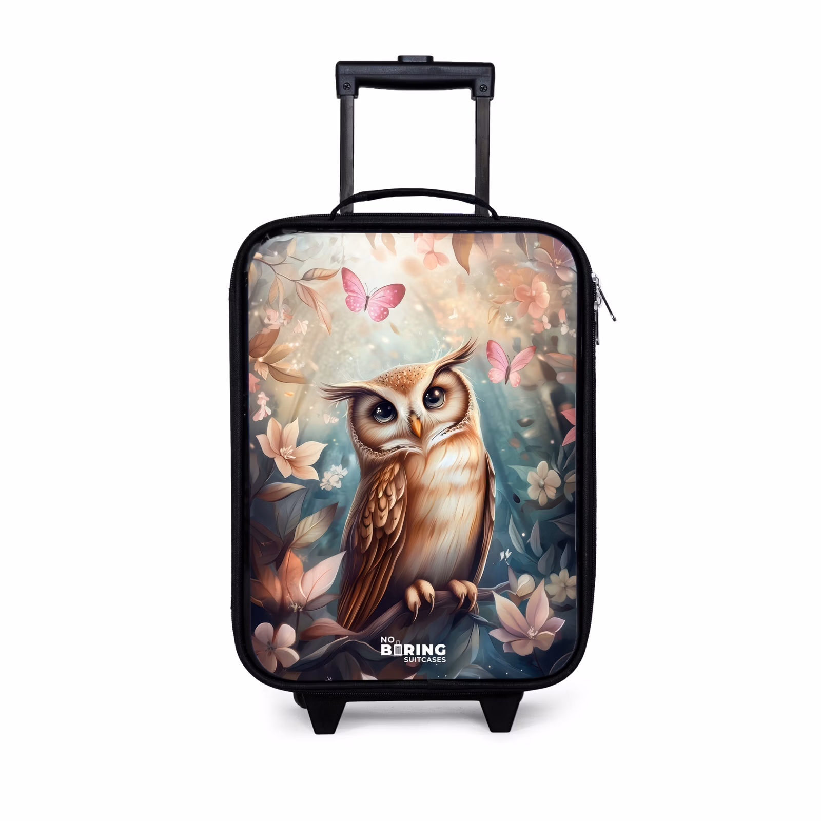 Kinderkoffer - Uil met vlinders in mystiek bos — 1
