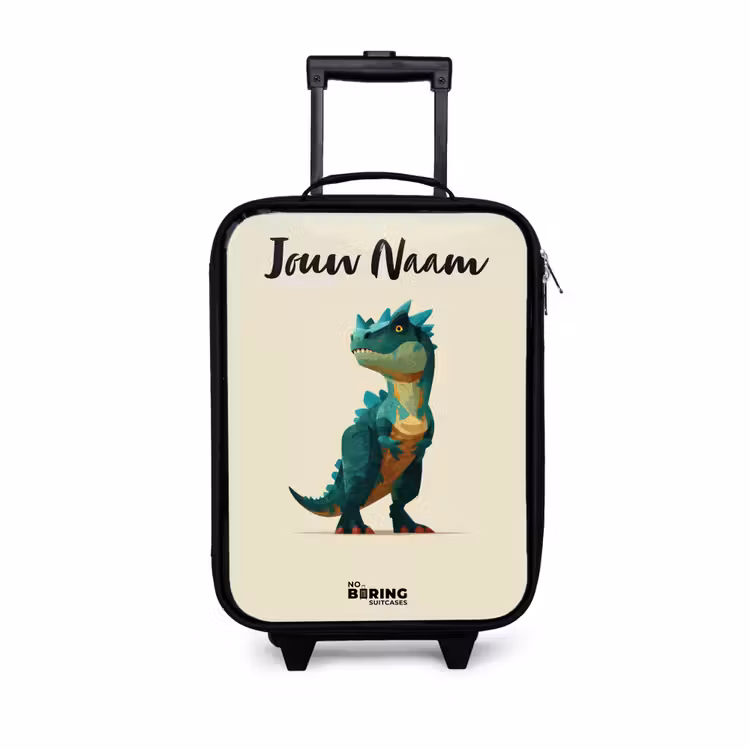 Kinderkoffers met naam - Dino - Dier - Groen — 1