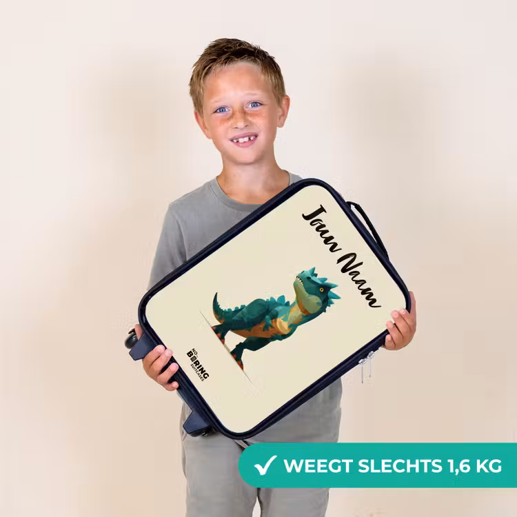 Kinderkoffers met naam - Dino - Dier - Groen — 3
