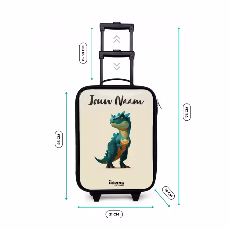 Kinderkoffers met naam - Dino - Dier - Groen — 7