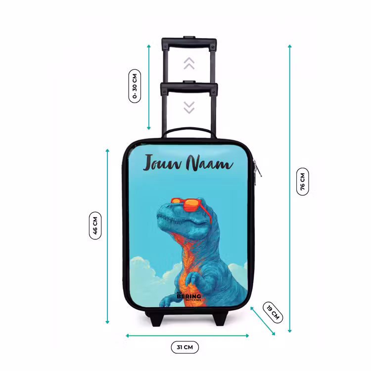 Kinderkoffers met naam - Dino - Zonnebril - Blauw — 7