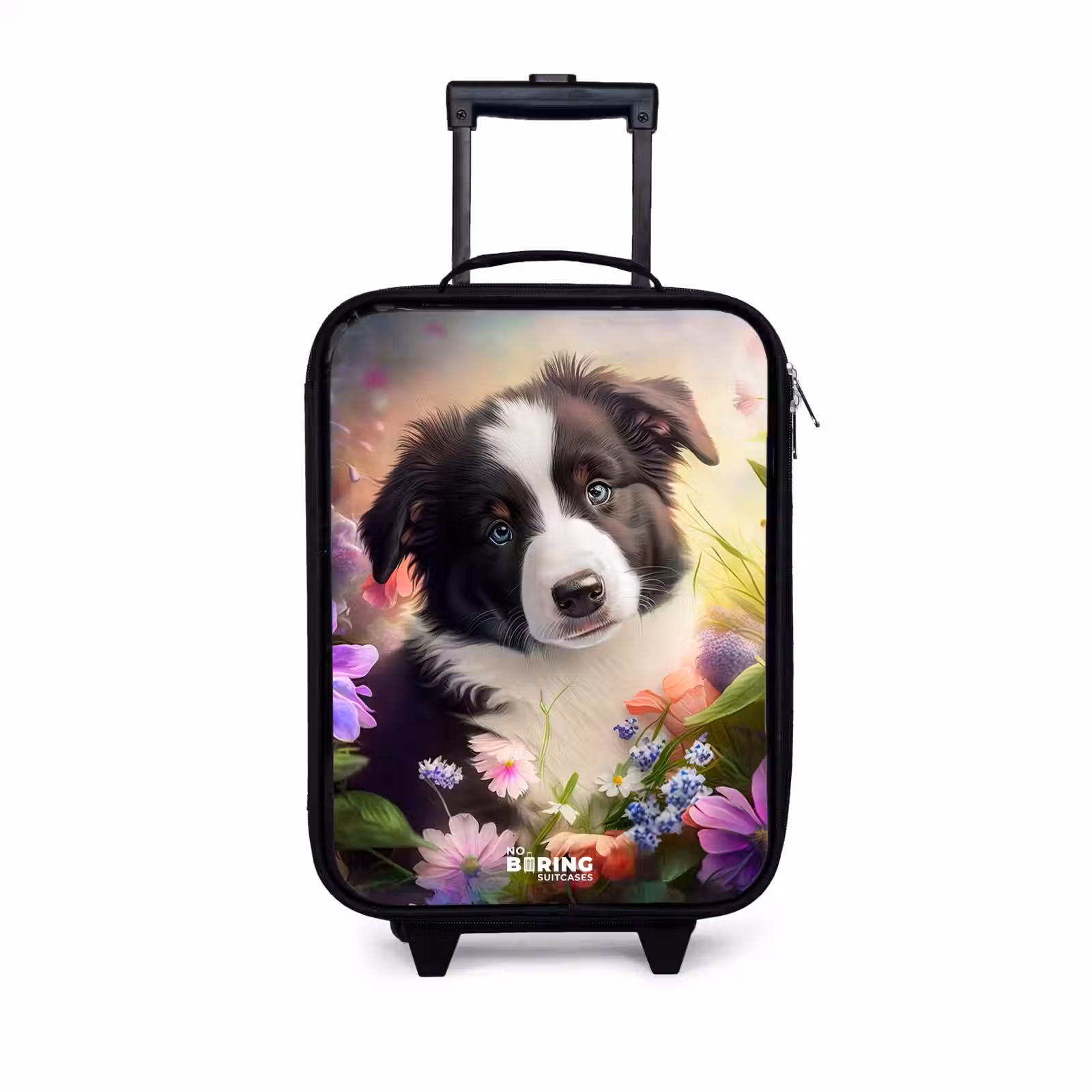Kinderkoffer - Hond met blauwe ogen in een veld — 1