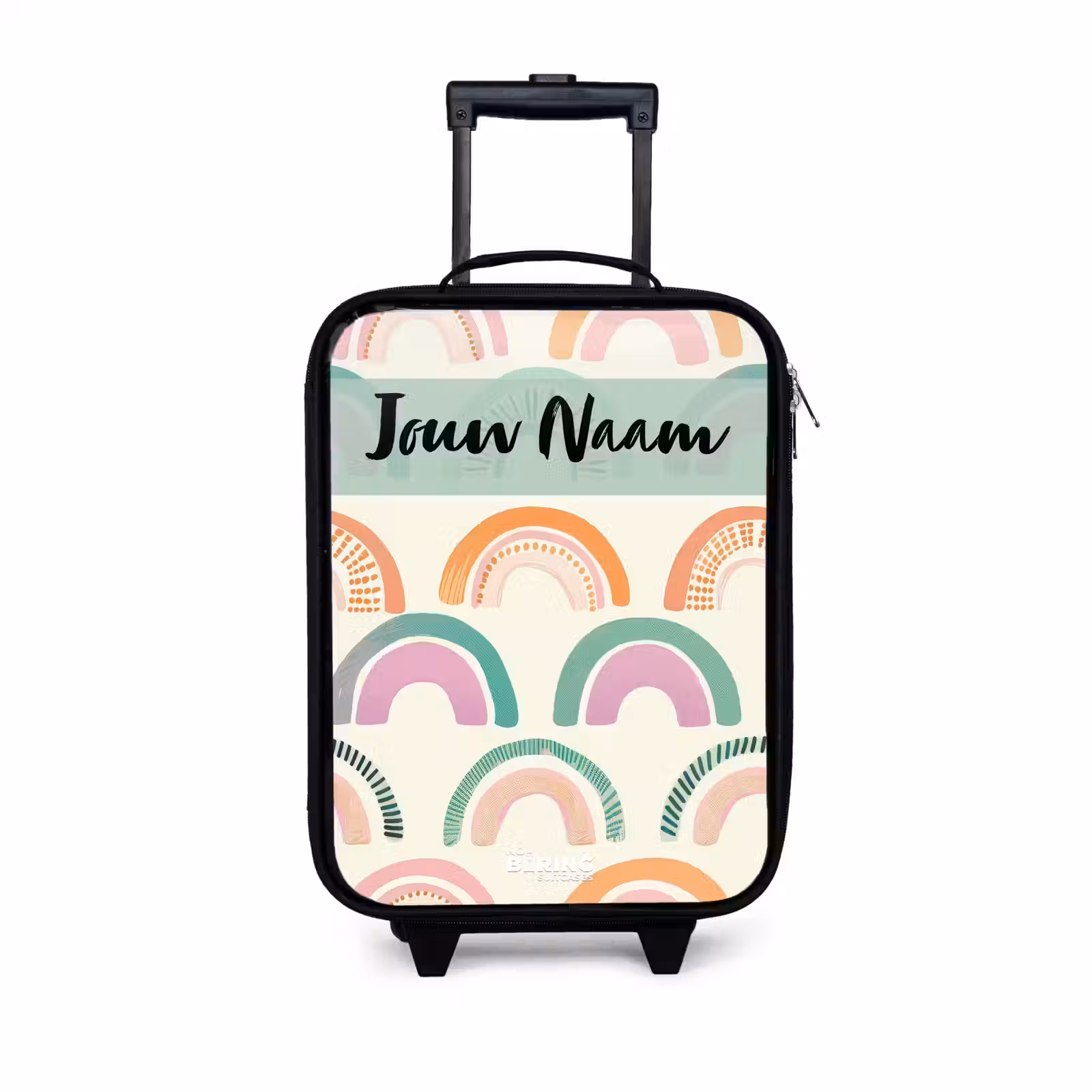 Kinderkoffers met naam - Regenboog - Pastel - Patroon — 1