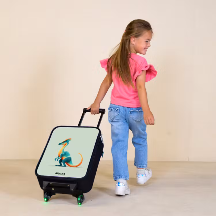 Kinderkoffer - Dino - Blauw - Dier — 2