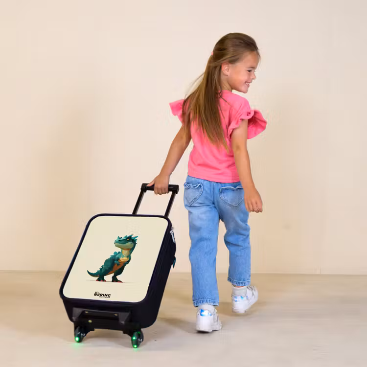 Kinderkoffer - Dino - Dier - Groen — 2