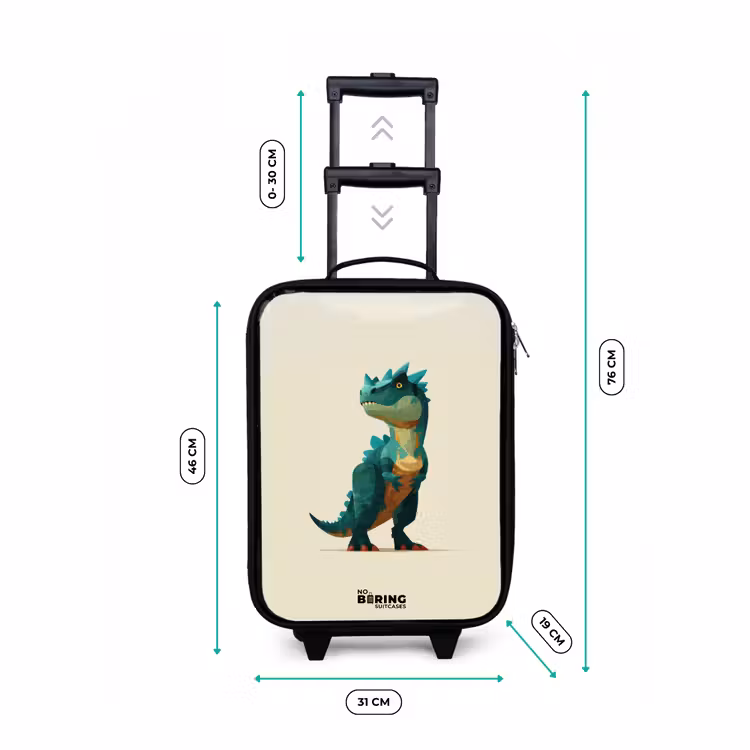 Kinderkoffer - Dino - Dier - Groen — 7