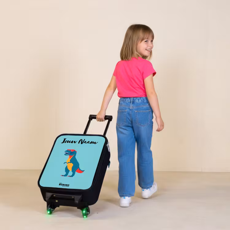 Kinderkoffers met naam - Dino - Dier - Zonnebril — 2