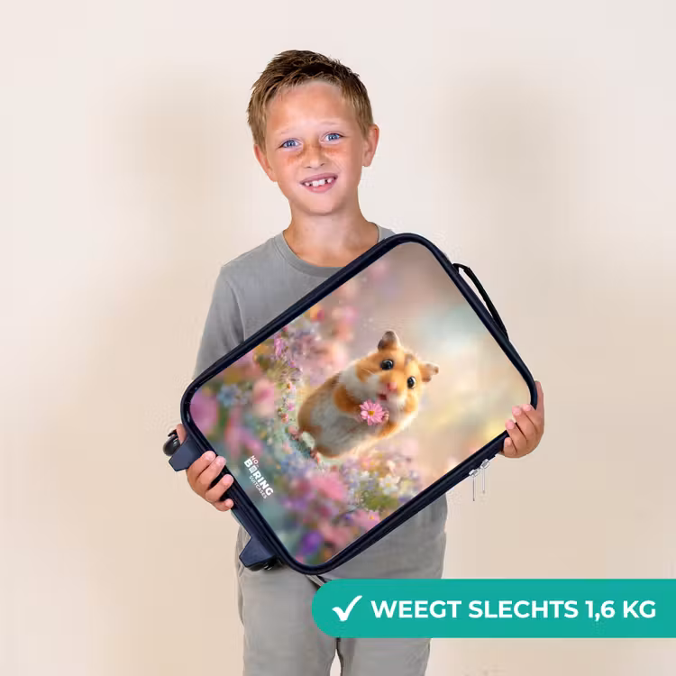 Kinderkoffer - Hamster - Bloem - Natuur - Dier — 3