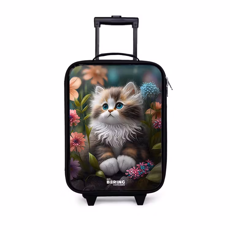 Kinderkoffer - Kitten tussen bloemen — 1
