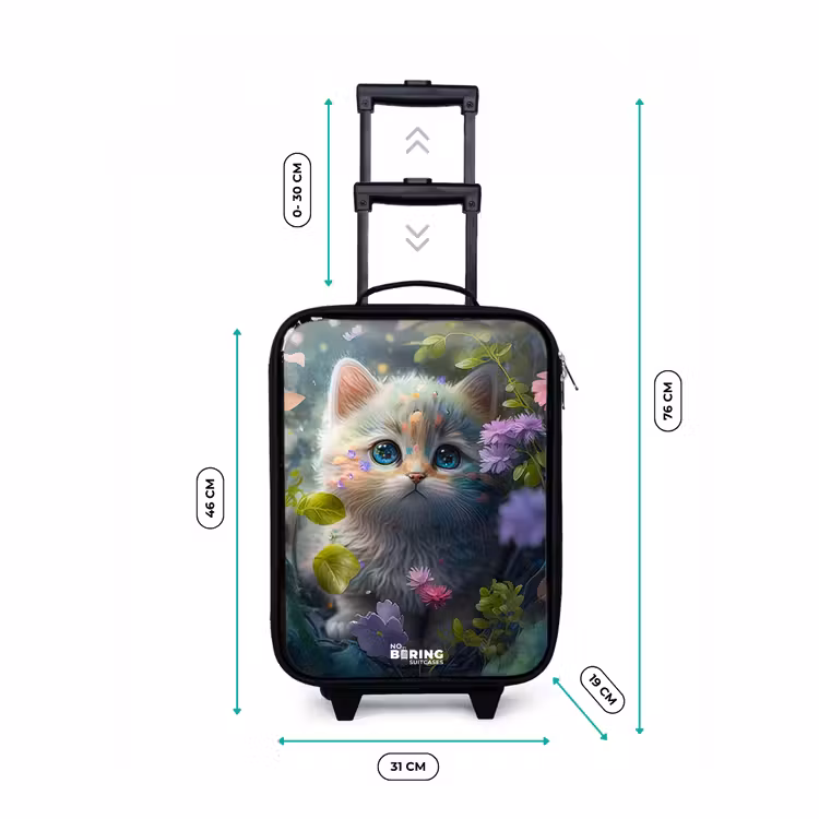 Kinderkoffer - Kitten verstopt achter bloemen — 6