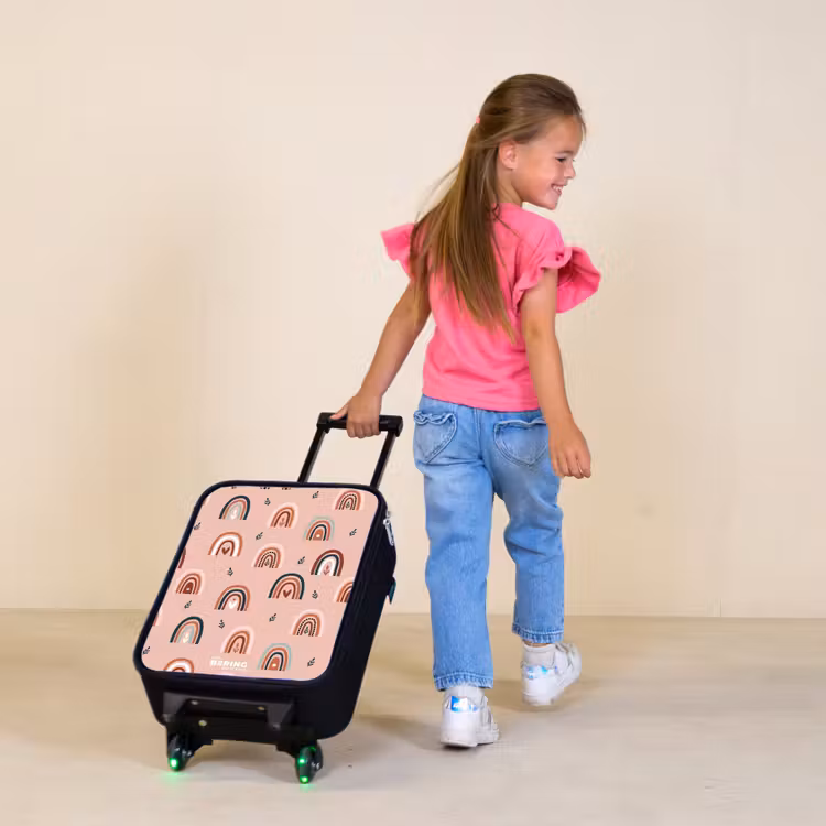 Kinderkoffer - Roze regenbogen patroon — 2