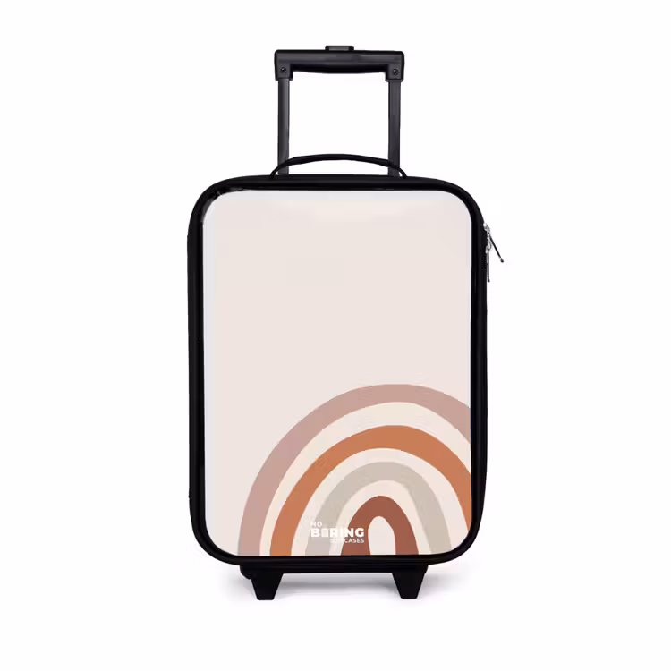 Kinderkoffer - Ruwe regenboog naturel — 1