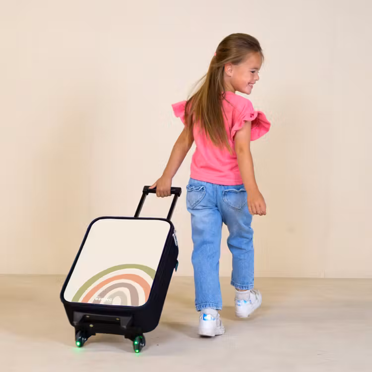 Kinderkoffer - Ruwe regenboog pastel — 2