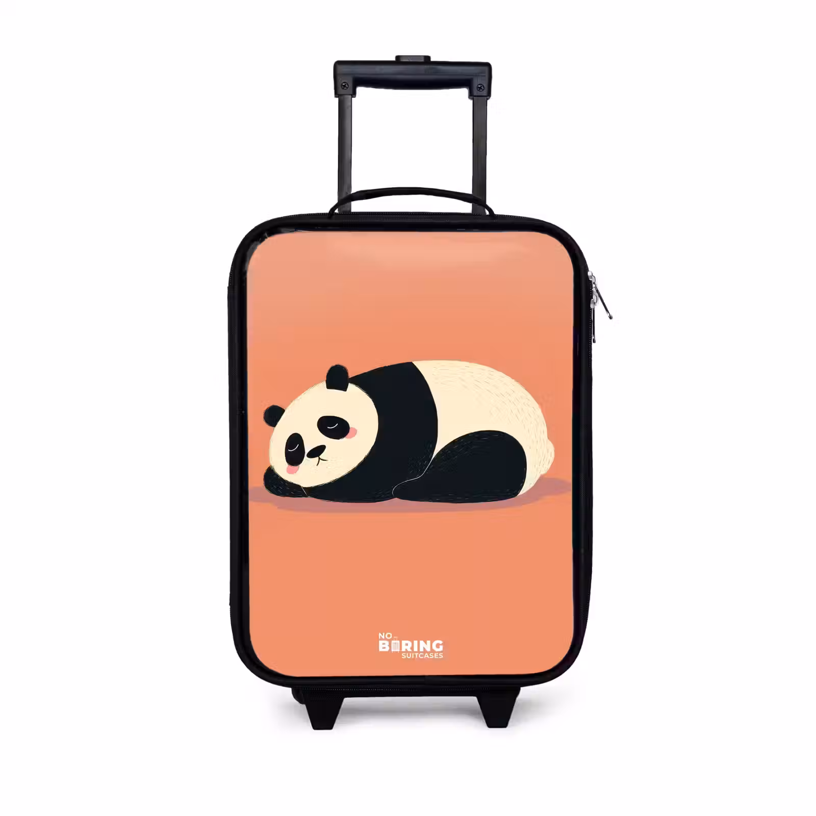 Kinderkoffers met naam - Panda - Slapen - Oranje — 1