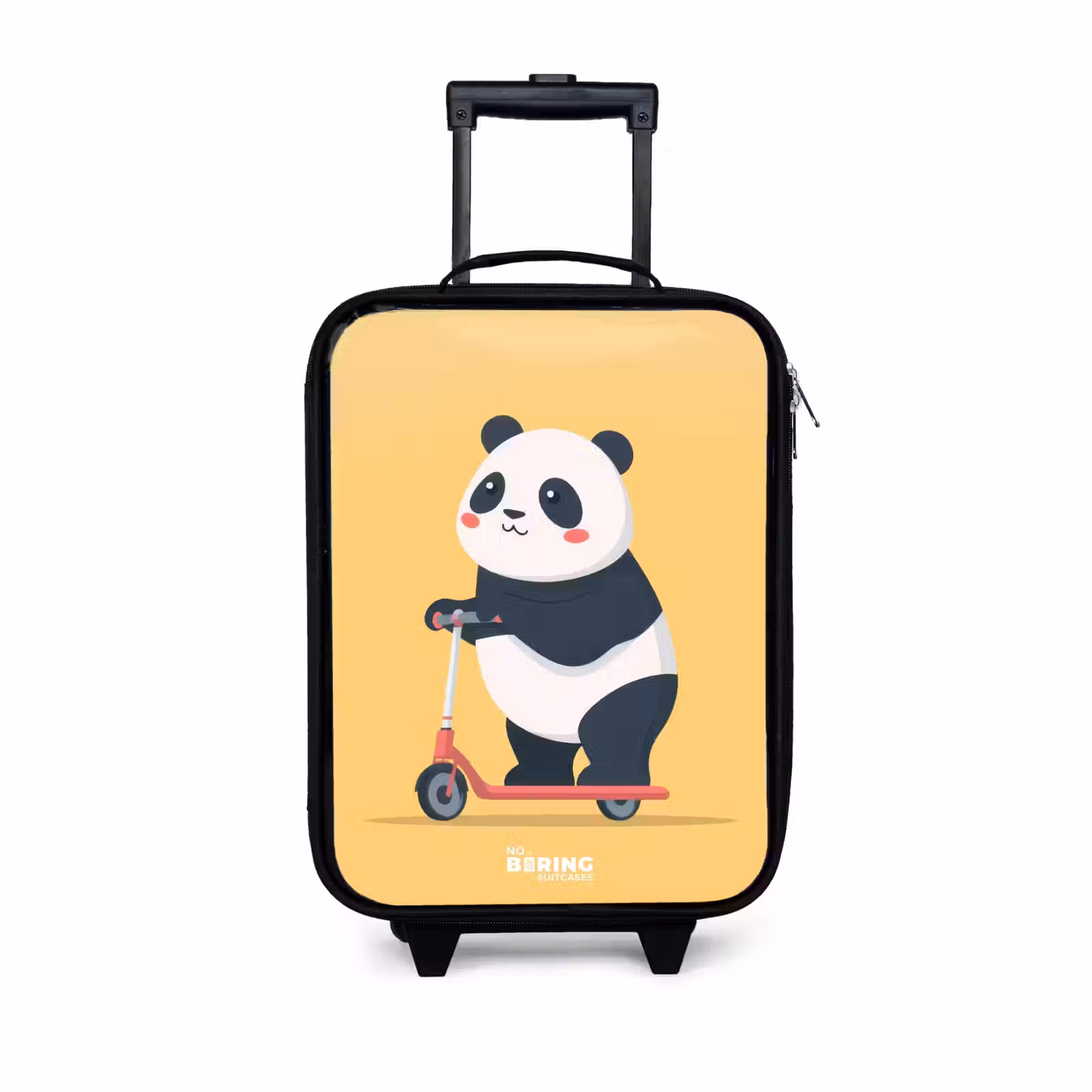 Kinderkoffers met naam - Panda - Step - Geel — 1
