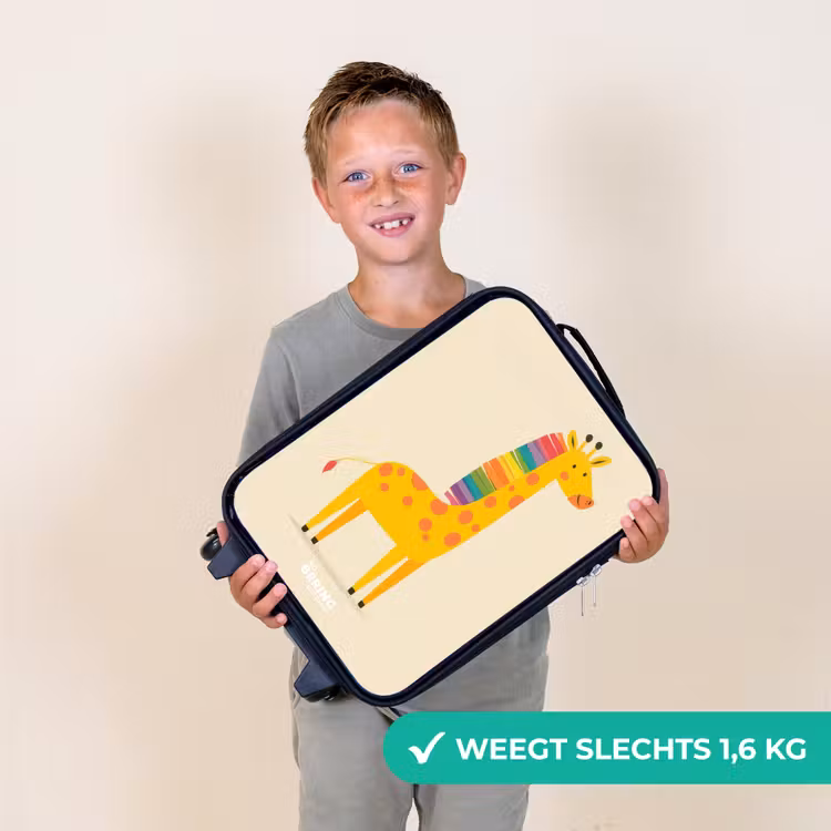 Kinderkoffers met naam - Giraffe - Dier - Kleurrijk — 3
