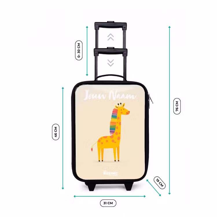 Kinderkoffers met naam - Giraffe - Dier - Kleurrijk — 7