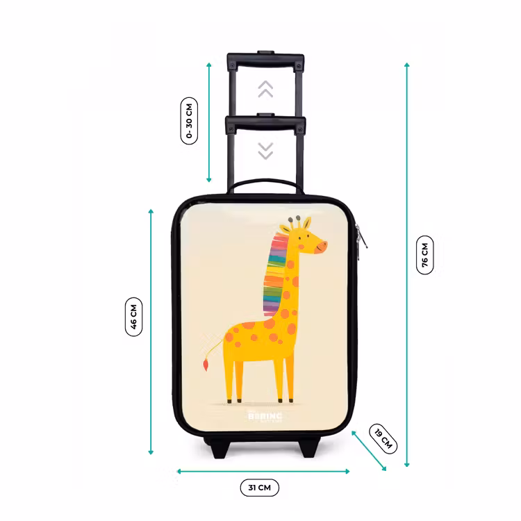 Kinderkoffers met naam - Giraffe - Dier - Kleurrijk — 7