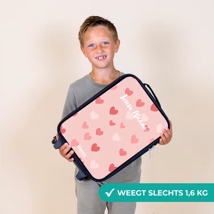 Kinderkoffers met naam - Hartjes — 3