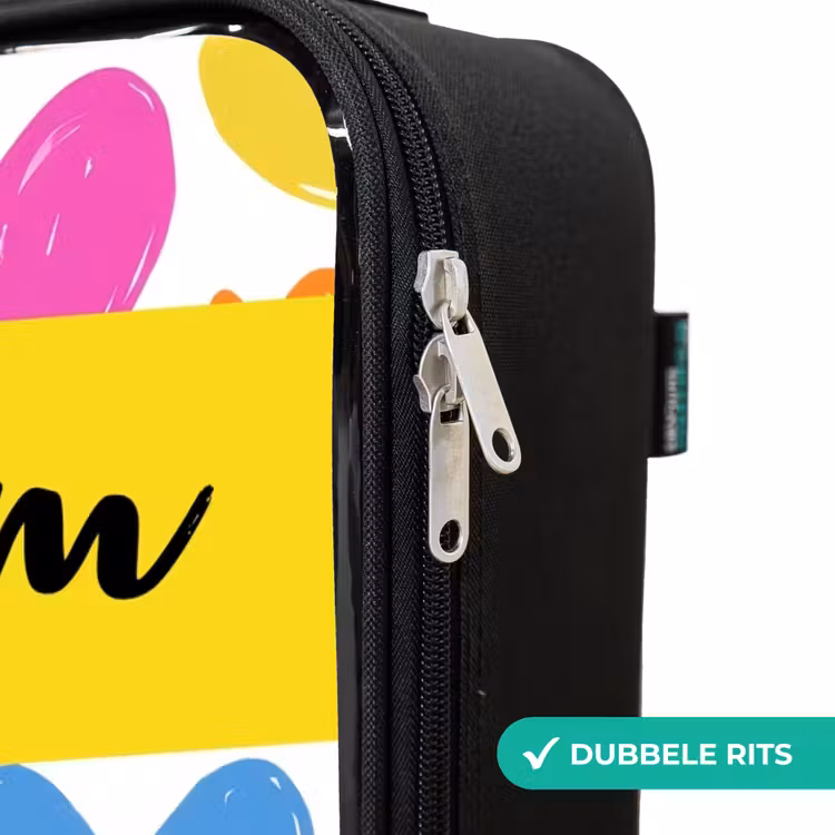 Kinderkoffers met naam - Hartjes - Patroon - Kleurrijk — 6