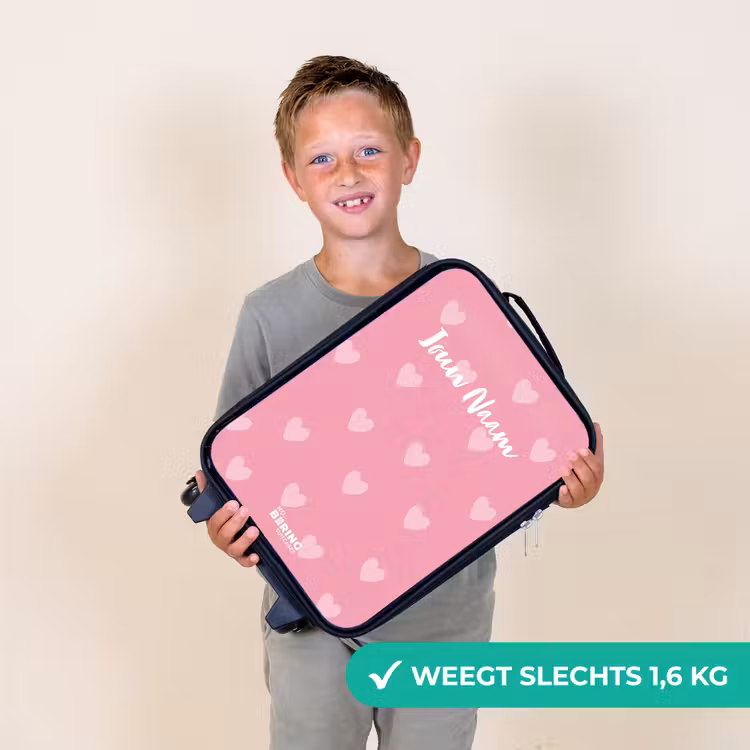 Kinderkoffers met naam - Hartjesritme — 3