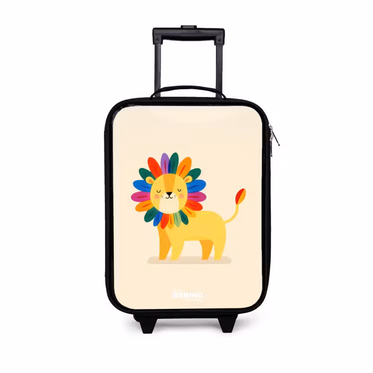 Kinderkoffers met naam - Leeuw - Manen - Kleurrijk — 1